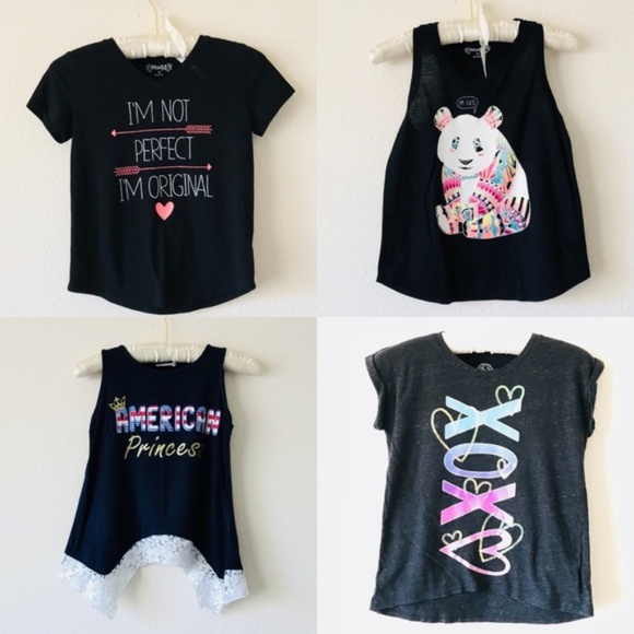 Other - Girls Graphic Tee Bundle Of 4 Size 10